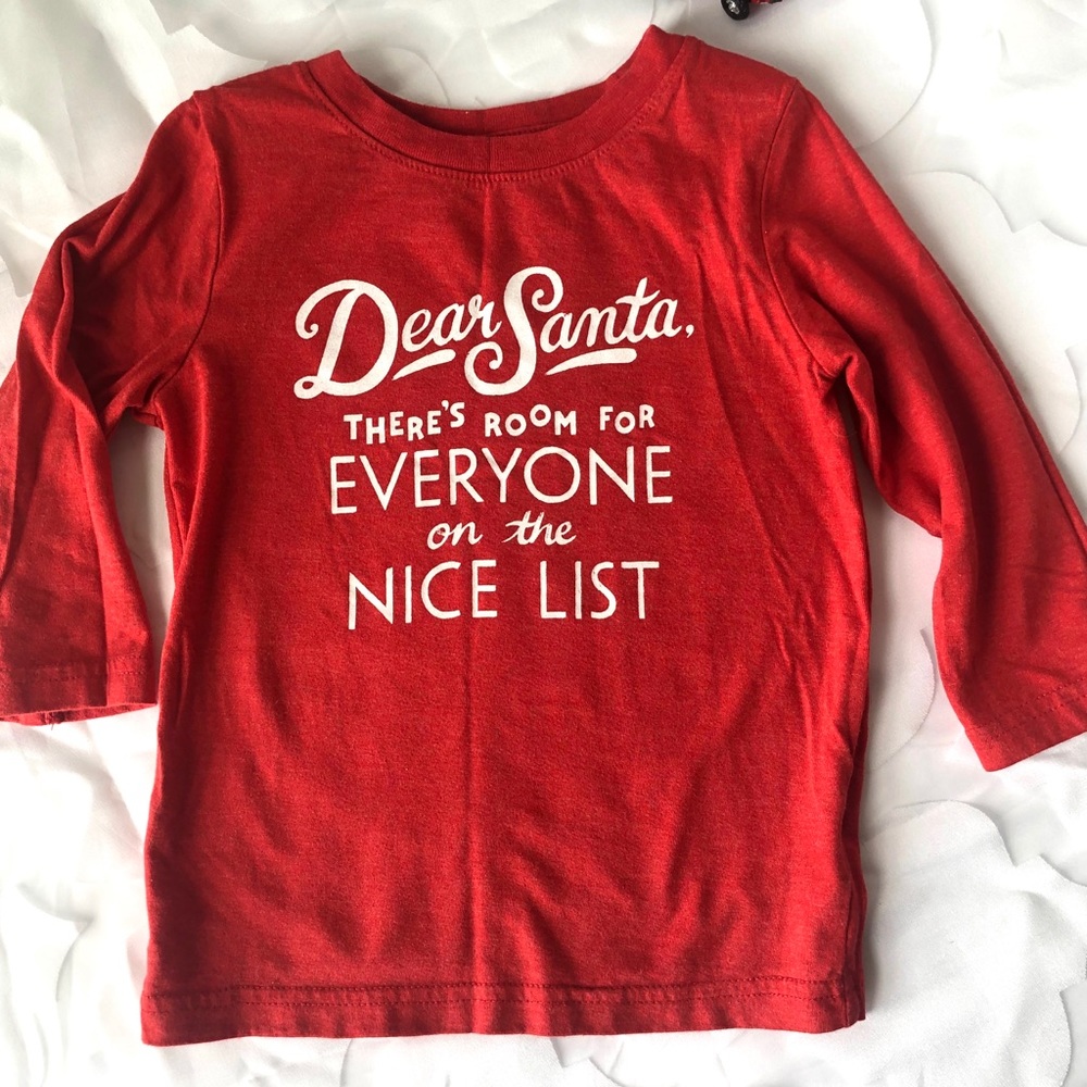 Cat & Jack Dear Santa Tee 2T